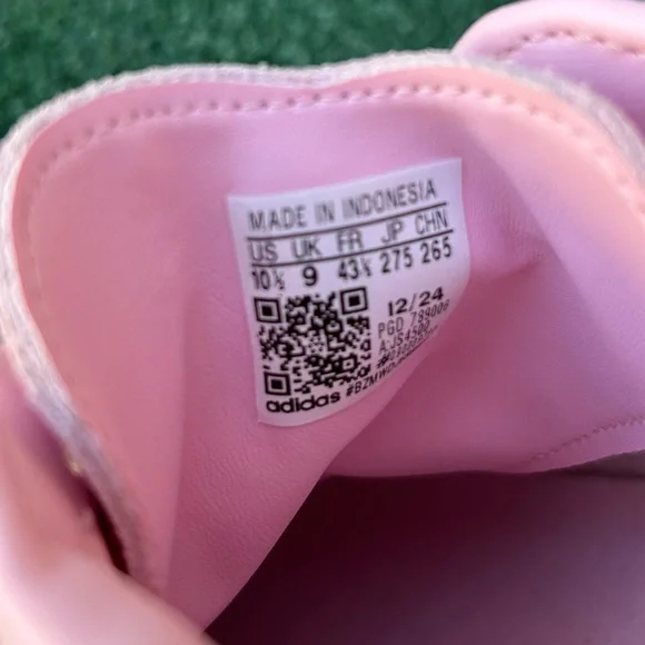 NWT Adidas Samba Sneaker Suede Leather Clear Pink Better Scarlet Red Gum 10.5 - Picture 8 of 14